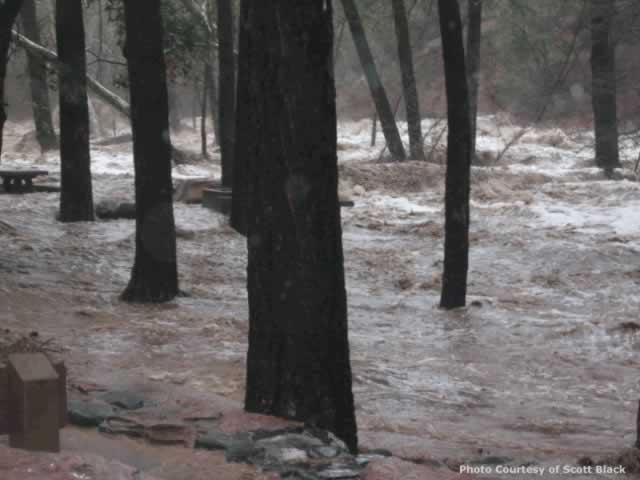 Manzanita Campground Flooding