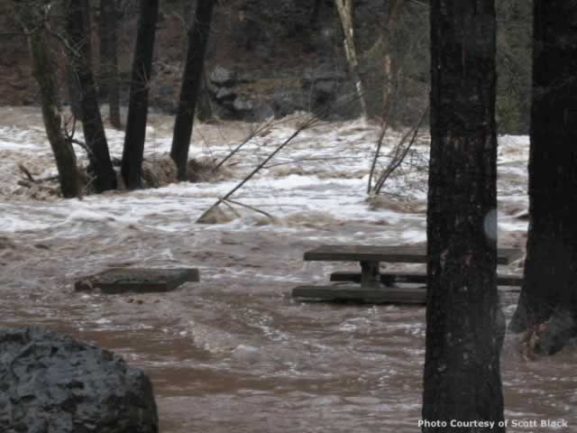 Manzanita Campground Flooding