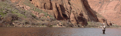 Fly fishing at Lee's Ferry