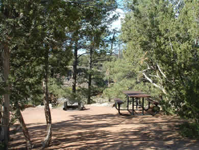 A Campsite at Fool Hollow Lake