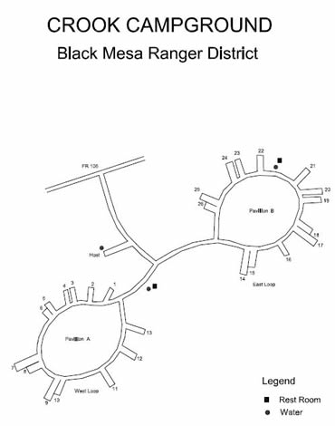 Crook Campground Map