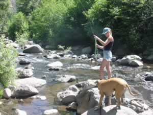 Fly fishing is outstanding at Oak Creek