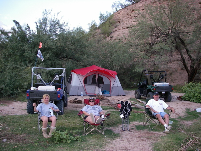 KingGlamis and crew camping at Saguaro Lake