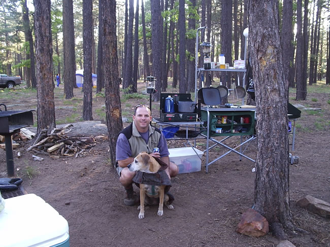Camping at Woods canyon with my dog!