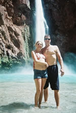 Dave and Sue at Mooney Falls