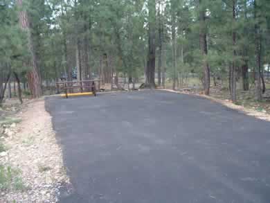 Sinkhole campground is about a mile to Willow Springs Lake.
