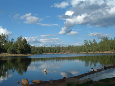 spillway lake campground canyon woods end right located