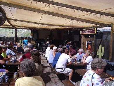 The patio at tortilla flats