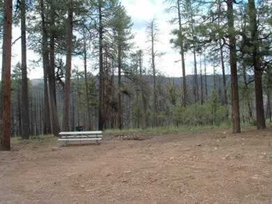 A capsite at Valentine Ridge